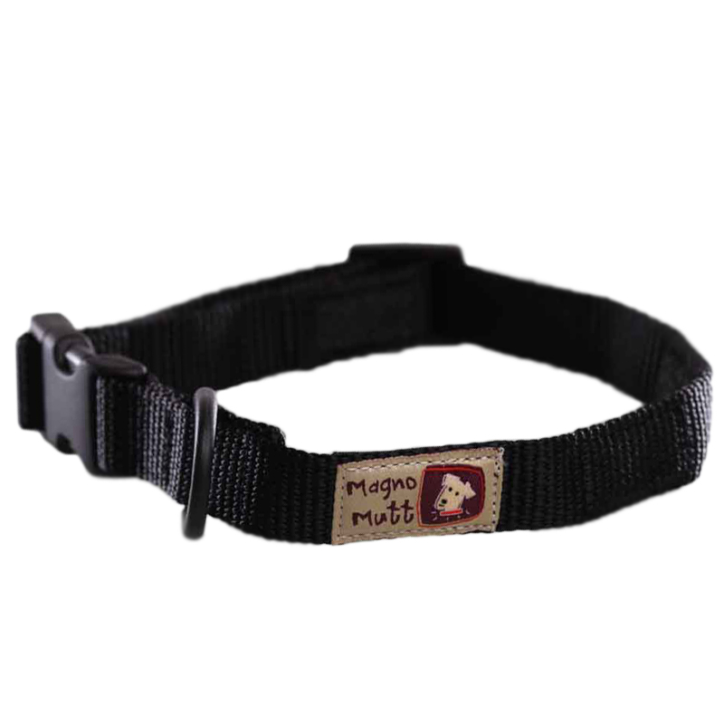 MAGNO MUTT - Jet Black Magnetic Dog Collar